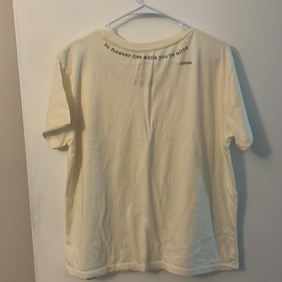 EUC Atticus t-shirt with quote Sz XL Cream - Picture 4 of 5